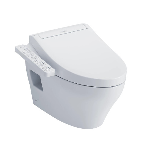 Toto EP Washlet®+ C2 Wall-Hung Toilet - 1.28 GPF & 0.9 GPF - Cotton