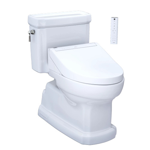 Toto Guinevere Washlet®+ C5 One-Piece Toilet - 1.28 GPF - Cotton Toto Guinevere Washlet®+ C5 One-Piece Toilet - 1.28 GPF - Cotton