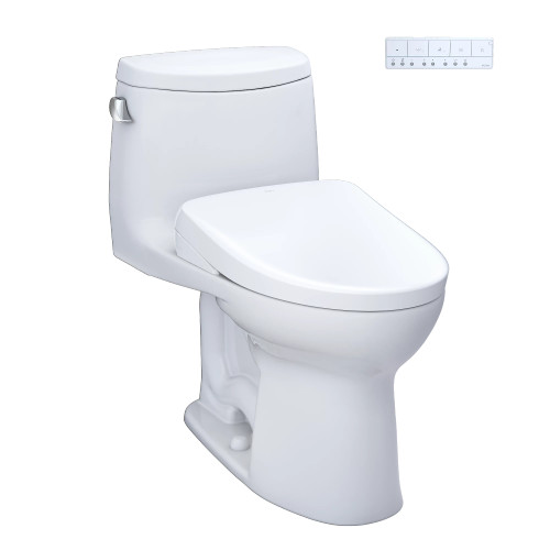 TOTO Ultramax II One-Piece Toilet with S7A Washlet in Cotton White – 1.28 GPF Flush TOTO Ultramax II One-Piece Toilet with S7A Washlet in Cotton White – 1.28 GPF Flush