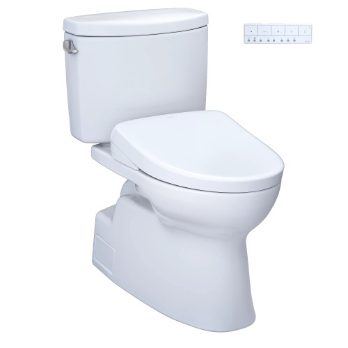 Toto Vespin® II Washlet®+ S7A Two-Piece Toilet - 1.28 GPF - Cotton