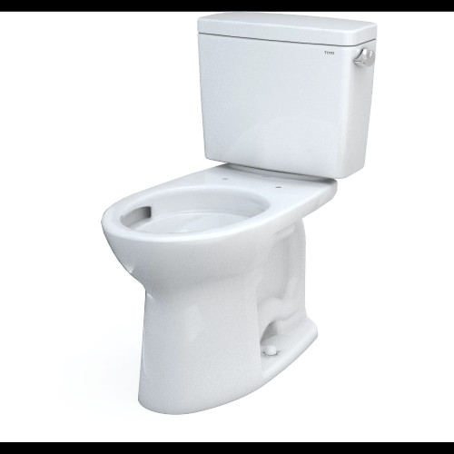 TOTO Drake two-piece elongated toilet with 10" rough-in, universal height, and cotton finish TOTO Drake two-piece elongated toilet with 10" rough-in, universal height, and cotton finish