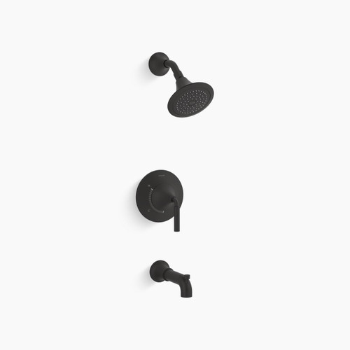 Matte Black Kohler Tone Shower Trim Kit – 2.5 GPM with Rite-Temp Control Matte Black Kohler Tone Shower Trim Kit – 2.5 GPM with Rite-Temp Control
