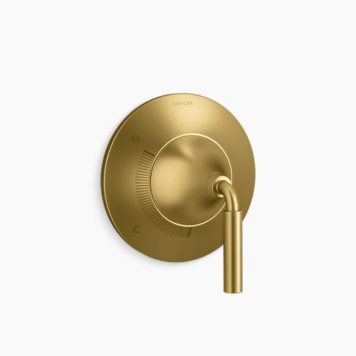 Kohler Tone™ Rite-temp® Valve Trim - Vibrant Brushed Moderne Brass