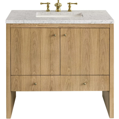 James Martin Vanities Hudson 36" Single Basin Ash Wood Vanity Set