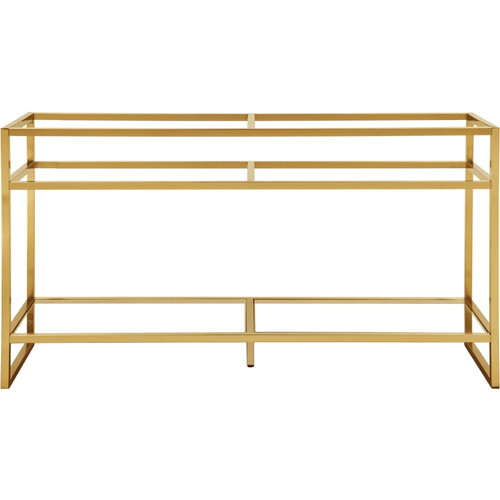 James Martin Vanities Boston 63" Double Basin Stainless Steel Sink Console Base