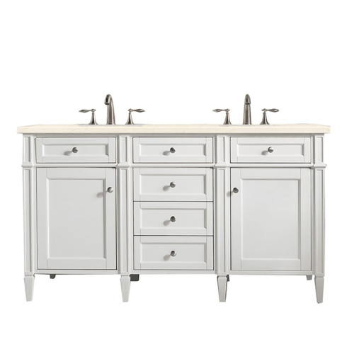 James Martin Vanities Brittany 60" Double Basin Poplar Wood Vanity Set  - 655-V60D
