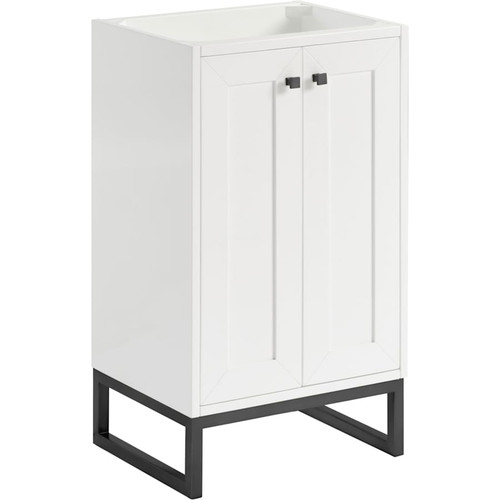 James Martin Vanities Chianti 20" Dual-Mounted Single Basin Vanity Cabinet Only - Less Vanity Top - 533-V20-MBK