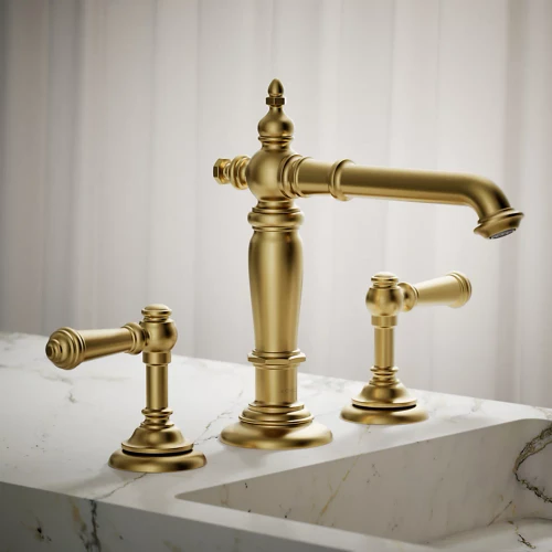 Kohler Artifacts® Bathroom Sink Faucet Spout With Column Design, 1.2 Gpm - Vibrant Brushed Moderne Brass