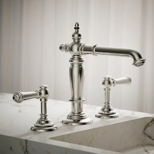Kohler Artifacts® Bathroom Sink Faucet Spout With Column Design, 1.2 Gpm - Vibrant Polished Nickel