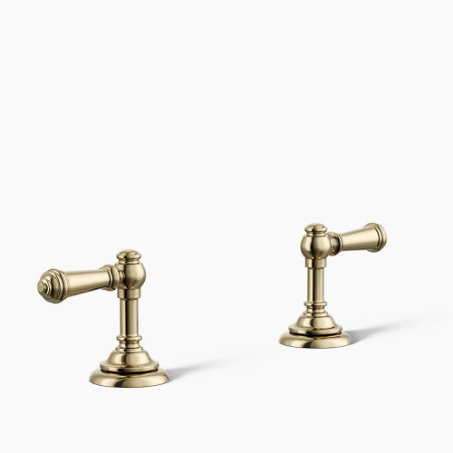 Kohler Artifacts® Lever Bathroom Sink Faucet Handles - Vibrant French Gold