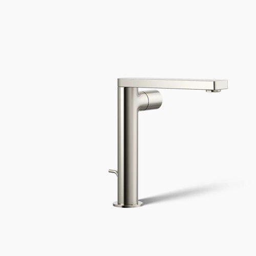Kohler Composed® Tall Single-handle Bathroom Sink Faucet With Cylindrical Handle, 1.2 Gpm - Vibrant Polished Nickel
