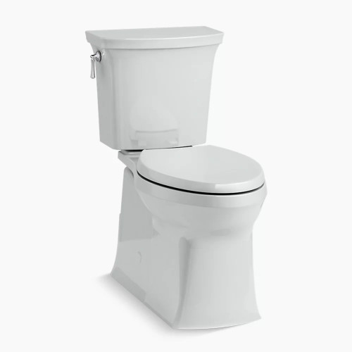 Kohler Corbelle® Two-piece Elongated Toilet With Skirted Trapway, 1.28 Gpf - Ice Grey