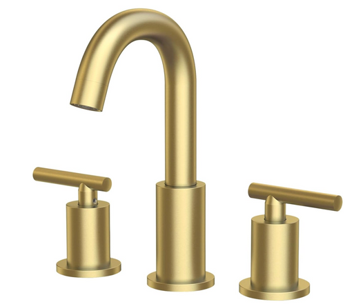 Royal Sky Widespread Faucet in Brushed Gold