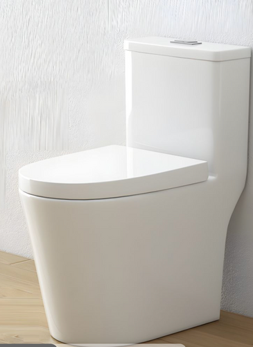 Crown Sona One-Piece Toilet, Dual-Flush Elongated Toilet (Soft Close Seat Included)