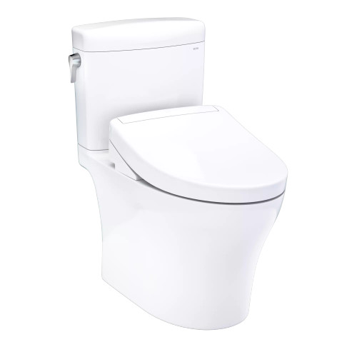 Toto Aquia® IV Cube Washlet®+ S5 Two-Piece Toilet - 1.28 GPF/0.9 GPF - Cotton