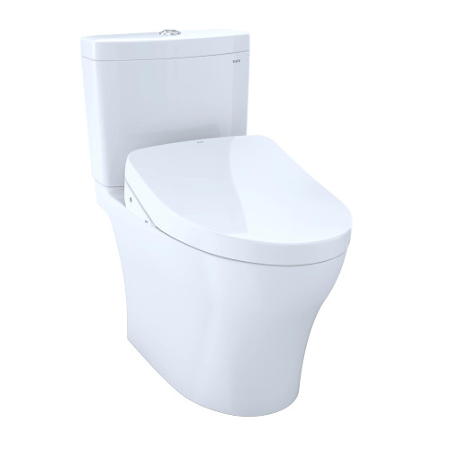 TOTO Aquia® IV - WASHLET®+ S550e Two-Piece Toilet - 1.28 GPF & 0.9 GPF - New - Cotton