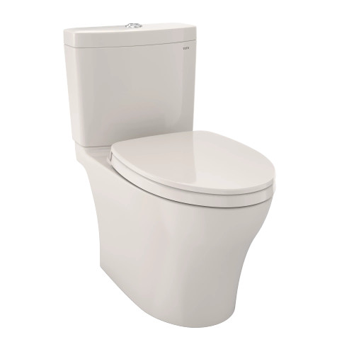TOTO Aquia® IV Toilet - 1.28 GPF & 0.9 GPF, Universal Height - WASHLET+ Connection - New - Sedona Beige