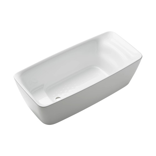 TOTO Flotation Freestanding Square Tub - Gloss White