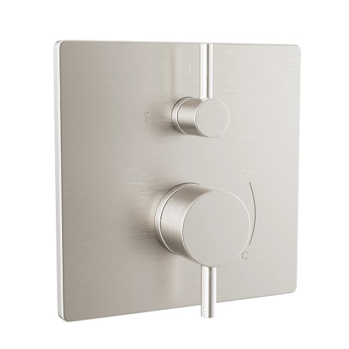 TOTO Pressure Balance Valve with Diverter Trim - Square - Brushed Nickel