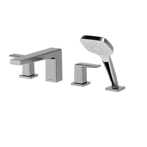 TOTO GB Four-Hole Roman Tub Filler Trim - Polished Chrome