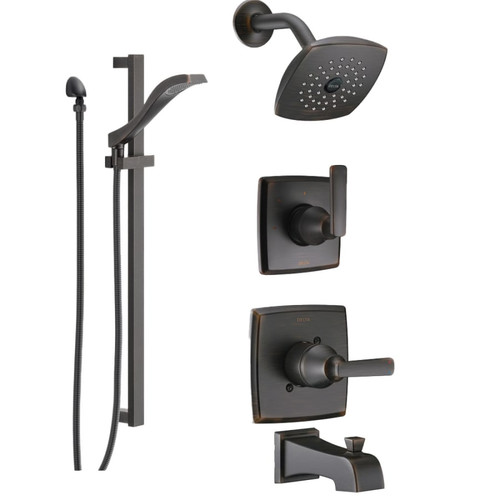 Delta Monitor 14 Series Single Function Pressure Balanced Tub and Shower System - Includes Rough-In Valves -  Venetian Bronze