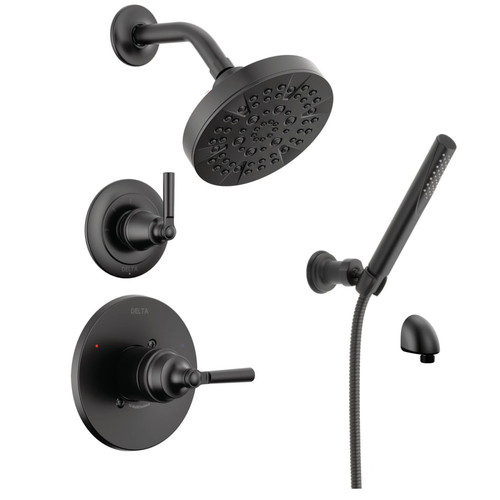 Delta Saylor Monitor 14 Series Single Function Pressure Balanced Shower System with Shower Head and Hand Shower - Includes Rough-In Valves