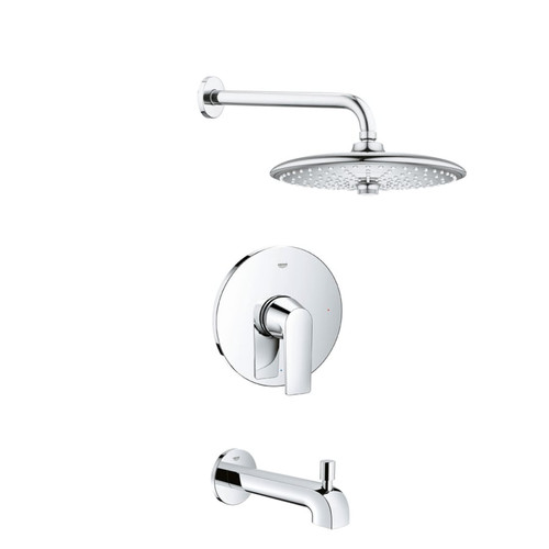 Grohe Defined Tub and Shower Package with 1.8 GPM Multi Function Shower Head - Valve Included