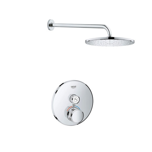 Grohe Grohtherm Thermostatic Shower Only Package with 1.75 GPM Single Function Shower Head - Valve Included