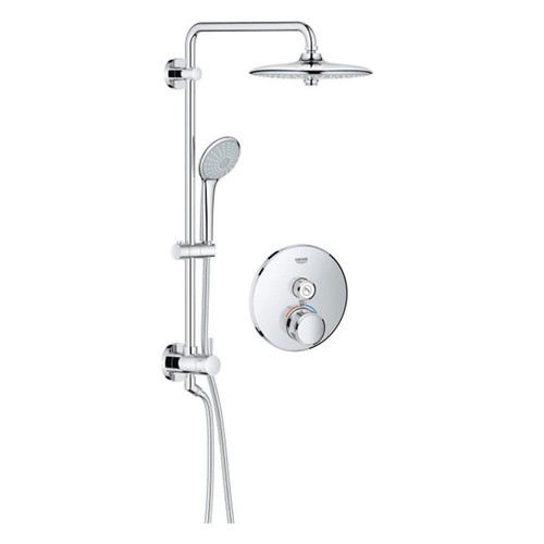 Grohe SmartControl Shower System with Shower System and Valve Trim