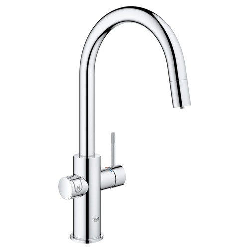 Grohe Blue 2.0 1.75 GPM Single Hole Pull Out Kitchen Faucet and Cooling Unit for Chilled and Sparkling Water