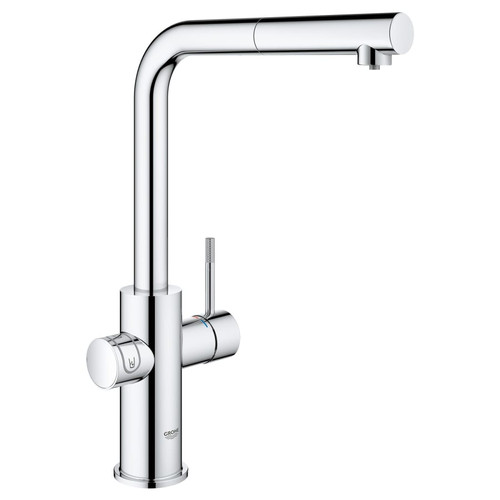 Grohe Blue 1.75 GPM Single Hole Pull Out Kitchen Faucet and Cooling Unit for Chilled and Sparkling Water