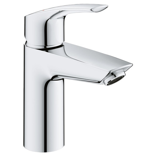 Grohe Eurosmart 1.2 GPM Deck Mounted Single S-Size Hole Bathroom Faucet - Less Drain