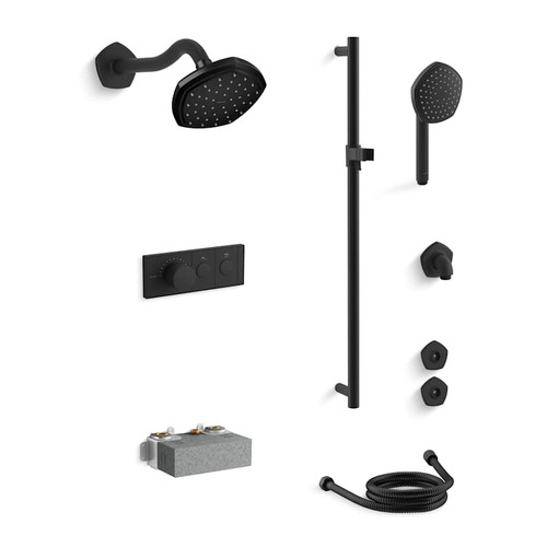 Kohler Occasion Custom Shower System Featuring Single Port Anthem Mechanical Valve with Trim and Shower Head