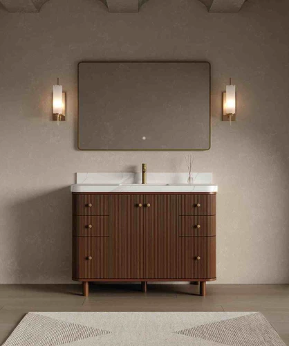 Aries 48 inch Bathroom Vanity  in Natural Teak *Designers choice