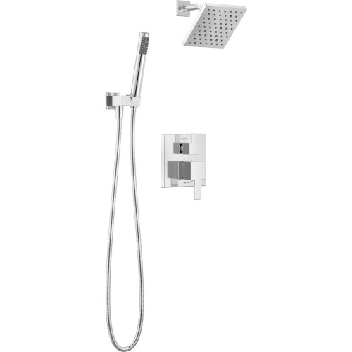 Delta 14S Shower Trim w Fixed Head & Hand Shower Chrome Complete