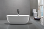 Seabreeze 51 inch modern freestanding soaking bathtub