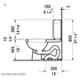 Duravit Two-Piece Toilet - Modern & Functional Design