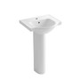 Kohler Veer™ 21" pedestal bathroom sink with single faucet hole - K-5265-1