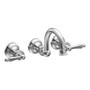 Moen Waterhill two-handle wall mount bathroom faucet