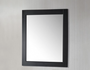 Royal series 24 inch espresso wooden framed bathroom mirror