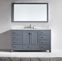 Royal Key West 60 inch Gray Single Sink Bathroom Vanity