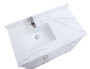 Royal Palmera 40 inch White Offset Left Sink Bathroom Vanity