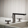 Kohler Composed® widespread bathroom sink faucet with cross handles in Vibrant Titanium