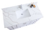 Royal Keyes 48 inch White Bathroom Vanity with Stone Top