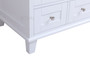 Royal Keyes 48 inch White Bathroom Vanity with Stone Top