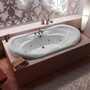 Indulgence Acrylic Drop-In Corner Tub Soaker for Modern Bath