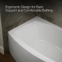 Kohler Expanse® 60" X 30" Curved Alcove Bath With Integral Flange And Right-Hand Drain