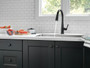 Delta Essa® Single Handle Pull-Down Kitchen Faucet with Touch2O® Technology Matte Black