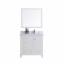 Royal Keyes 36 inch White Right Hand Sink Bathroom Vanity