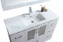 Royal Pompano 60 inch White Single Sink Bathroom Vanity